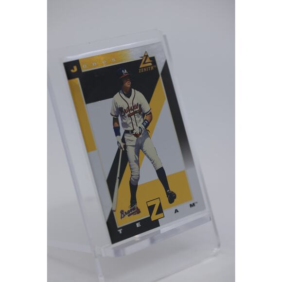 1998 Zenith Z-Team Gold #8 Chipper Jones PSA 10 Gem Mint Atlanta Braves - Pop 2 - Picture 3 of 4